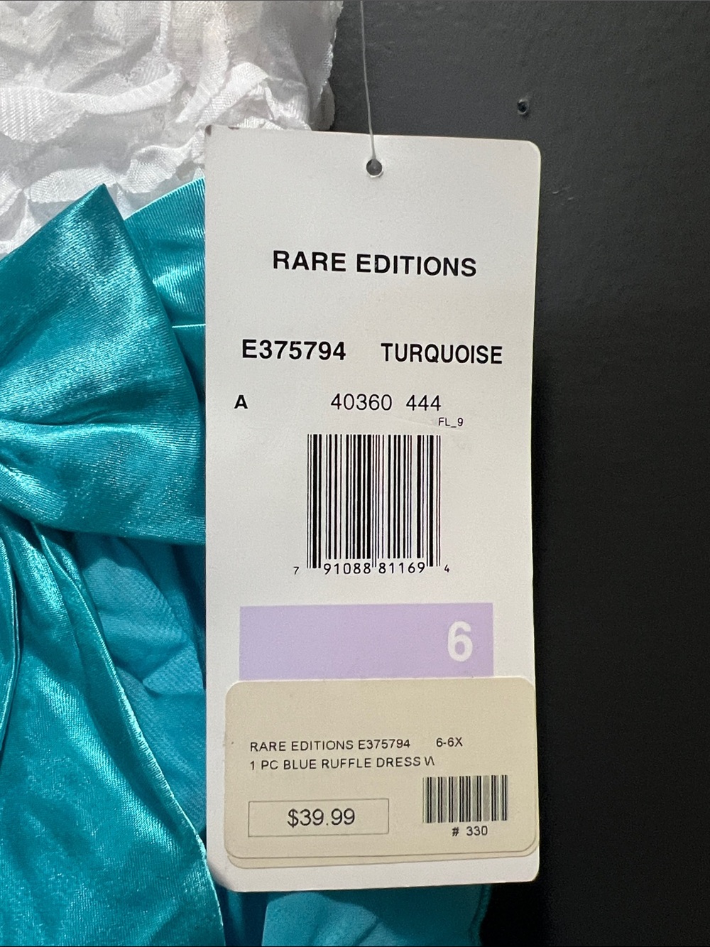 Rare Editions turquoise dress ! 👗 new with tags ! - Picture 3 of 6